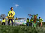 Protest vor dem österreichischen Corteva-Standort in Parndorf 2022 Foto: Global2000/Christopher Glanzl
